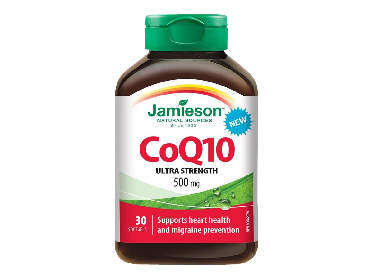 Jamieson CoQ10 Ultra Strength 500mg - 30 Softgels