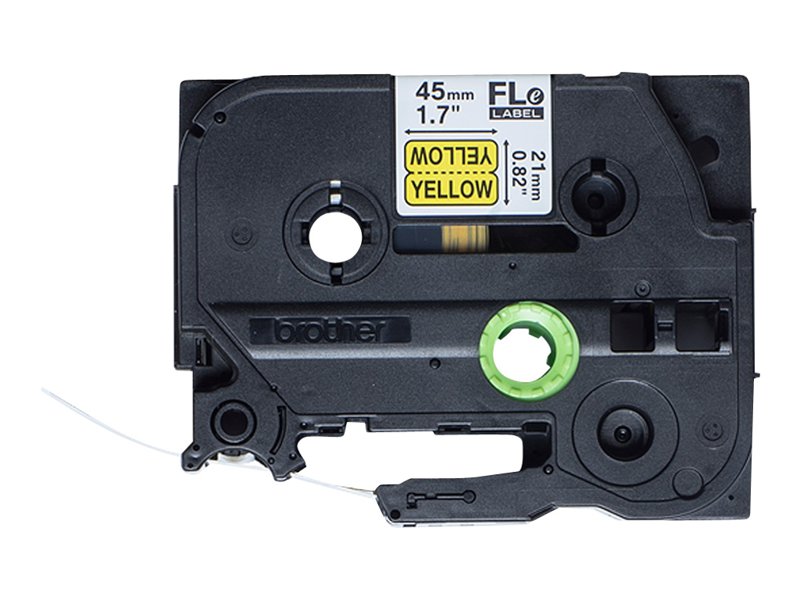 BROTHER FLe-6511 Bk On White Flag Tape