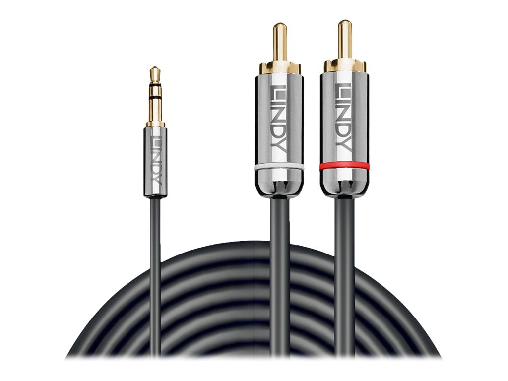 C ble Audio Jack 3.5mm vers RCA, Cromo Line, 3m