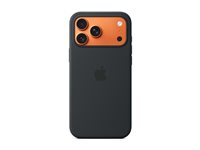 Coque en silicone avec MagSafe pour iPhone 17 Pro Max – Noir