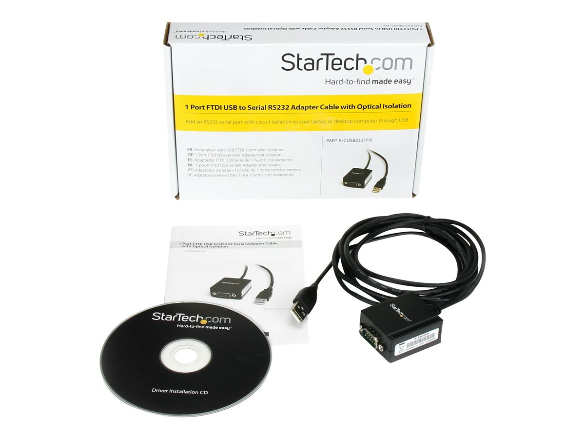 STARTECH USB to Serial Adapter Cable w/Isolation