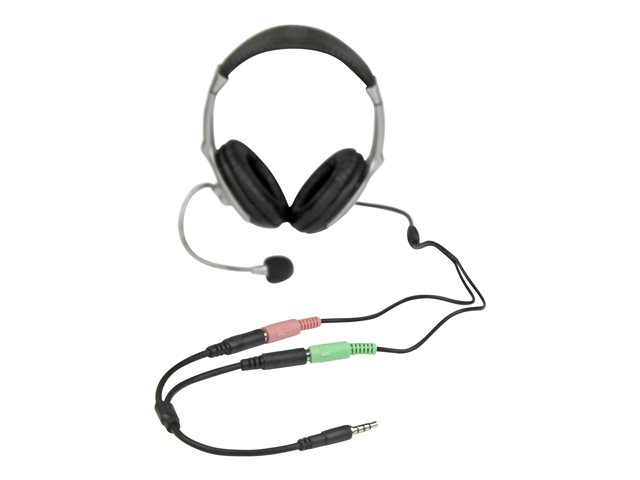 StarTech.com 4 Position to 2x 3 Position 3.5mm Headset Splitter Adapter