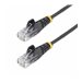 StarTech.com 25ft Black Slim CAT6 Ethernet Cable, Snagless, 28AWG, LSZH