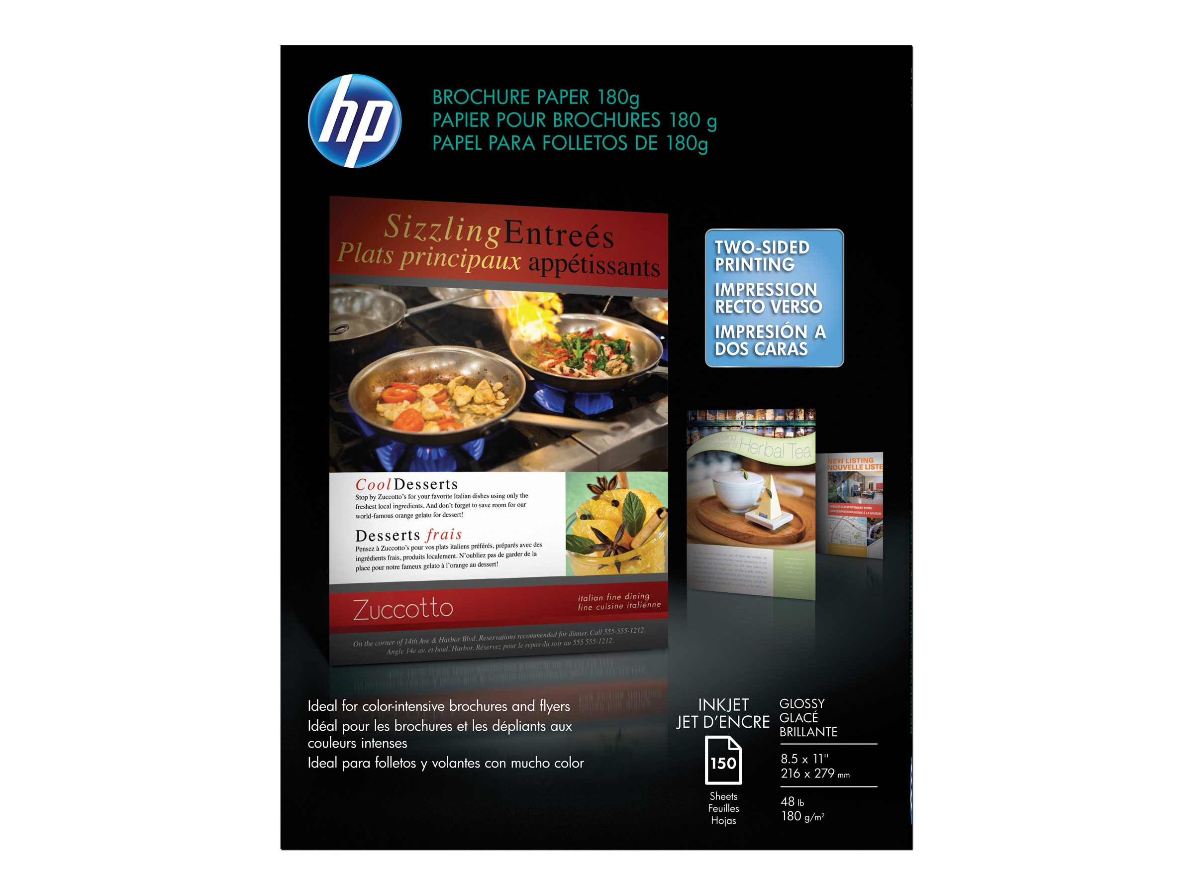 HP - Glossy - ANSI A (Letter) (216 x 279 mm)
