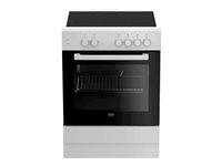 Beko FSS67000GW - Komfur - fritstående - bredde: 60 cm - dybde: 60 cm - højde: 85 cm - med selv-rengøring - hvid
