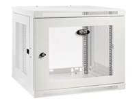 Tripp Lite Wallmount Rack Enclosure Cabinet 9U Switch Depth Deep White Stativindelukkekabinet Hvid