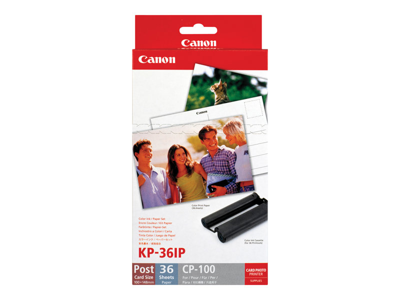Canon KP-36IP - Cartouche imprimante/kit papier - pour Canon SELPHY CP1000, CP1200, CP1300, CP1500, CP530, CP790, CP800, CP820, CP900, CP910