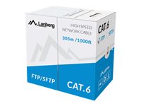Lanberg CAT 6 Kabel med folie og kobberfletning (FTP) 305m Bulkkabel Cool gray 5C