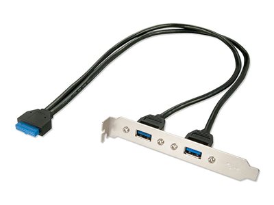 Adaptateur slot USB 3.0, 2 x USB 3.0 prises Type A
