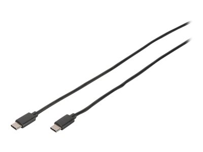 DIGITUS USB 2.0 Anschlusskabel Typ C -C St/St 1,8m, sw - DB-300138-018-S