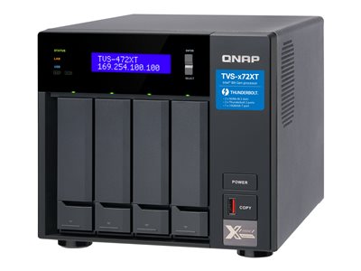 QNAP TVS-472XT NAS server 4 bays SATA 6Gb/s RAID 0, 1, 5, 6, 10, JBOD RAM 4 GB 