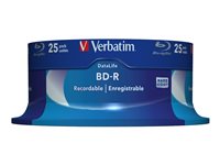 Verbatim DataLife - 25 x BD-R - 25 GB 6x - spindle