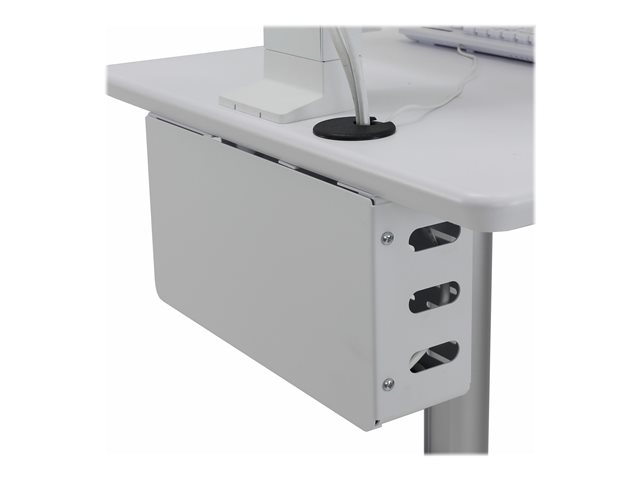 Ergotron Lean WOW SV10 chariot - service lger - pour cran LCD/clavier/souris - blanc, aluminium