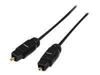 StarTech.com Câble Toslink (SPDIF) Audio Numérique Optique 1,8 m - Cordon Optique Audio Toslink - Connecteurs Métal Plaqué Or - Mâle/Mâle