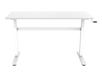 LogiLink Sidde/stå-skrivebord Plastik Aluminium Stål Hvid Skole Kontor Hjem