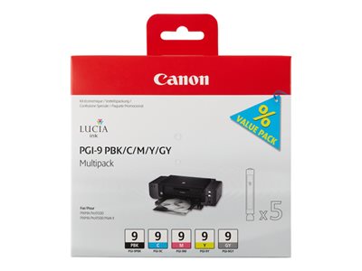 CANON 1LB PGI-9 PBK/C/M/Y/GY Multi Pack - 1034B013