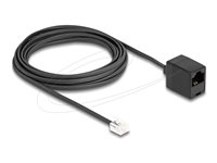 DeLOCK Telefonkabel 5m Sort