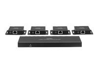 Kit Extender Splitter 4 Ports HDMI 4K30 & IR avec Loop Out, Cat.6 70m