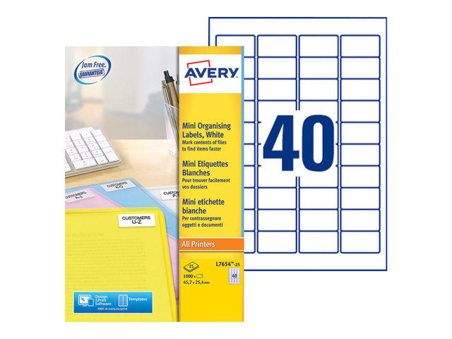 Avery Mini Laser Return Address Labels 1000 Rolls 254 X 457 Mm