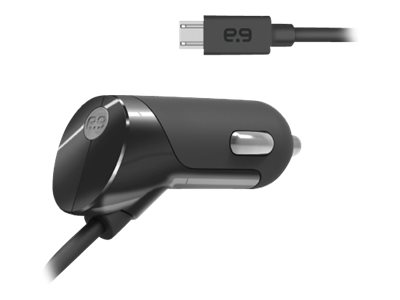 PureGear Corded Car Charger Car power adapter 12 Watt 2.4 A (Micro-USB Type B) black