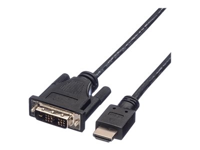 ROLINE Kabel DVI 18+1 ST - HDMI ST 10m