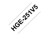 Brother HGE-251V5 Lamineret bånd  (2,4 cm x 8 m) 5rulle(r)