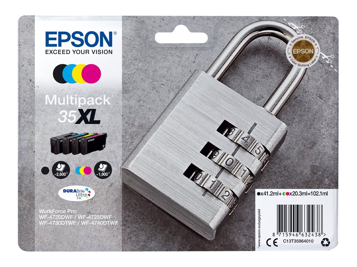 Epson 35XL Multipack - 4-balení - XL - černá, žlutá, azurová, purpurová - originální - inkoustová cartridge – foto 2