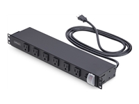 StarTech.com - Unité de distribution secteur (rack-montable) - CA 120 V - entrée : NEMA 5-15P 
