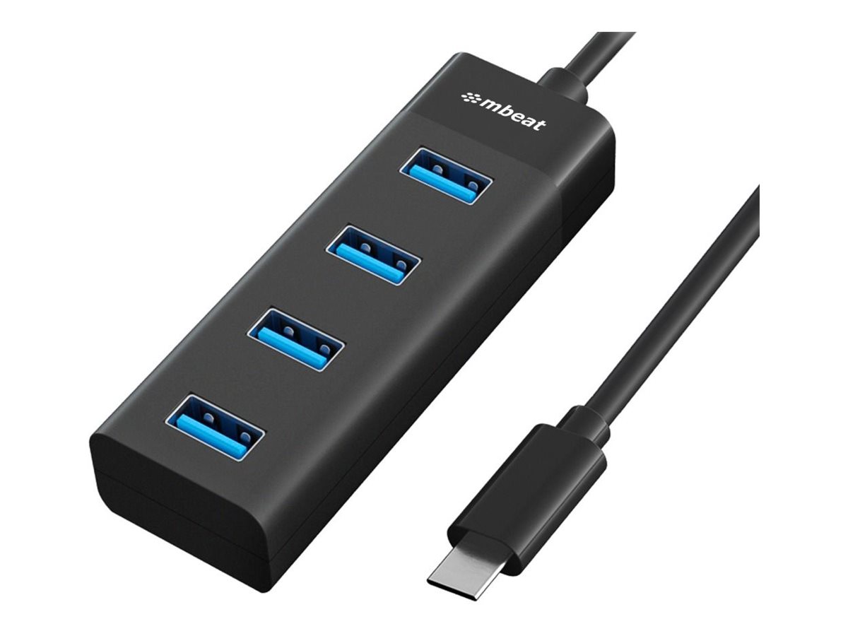 mbeat hub USB-C 4 Product shot Right-angle 79850