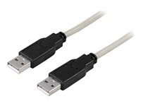 DELTACO USB-kabel 50cm Sort Grå