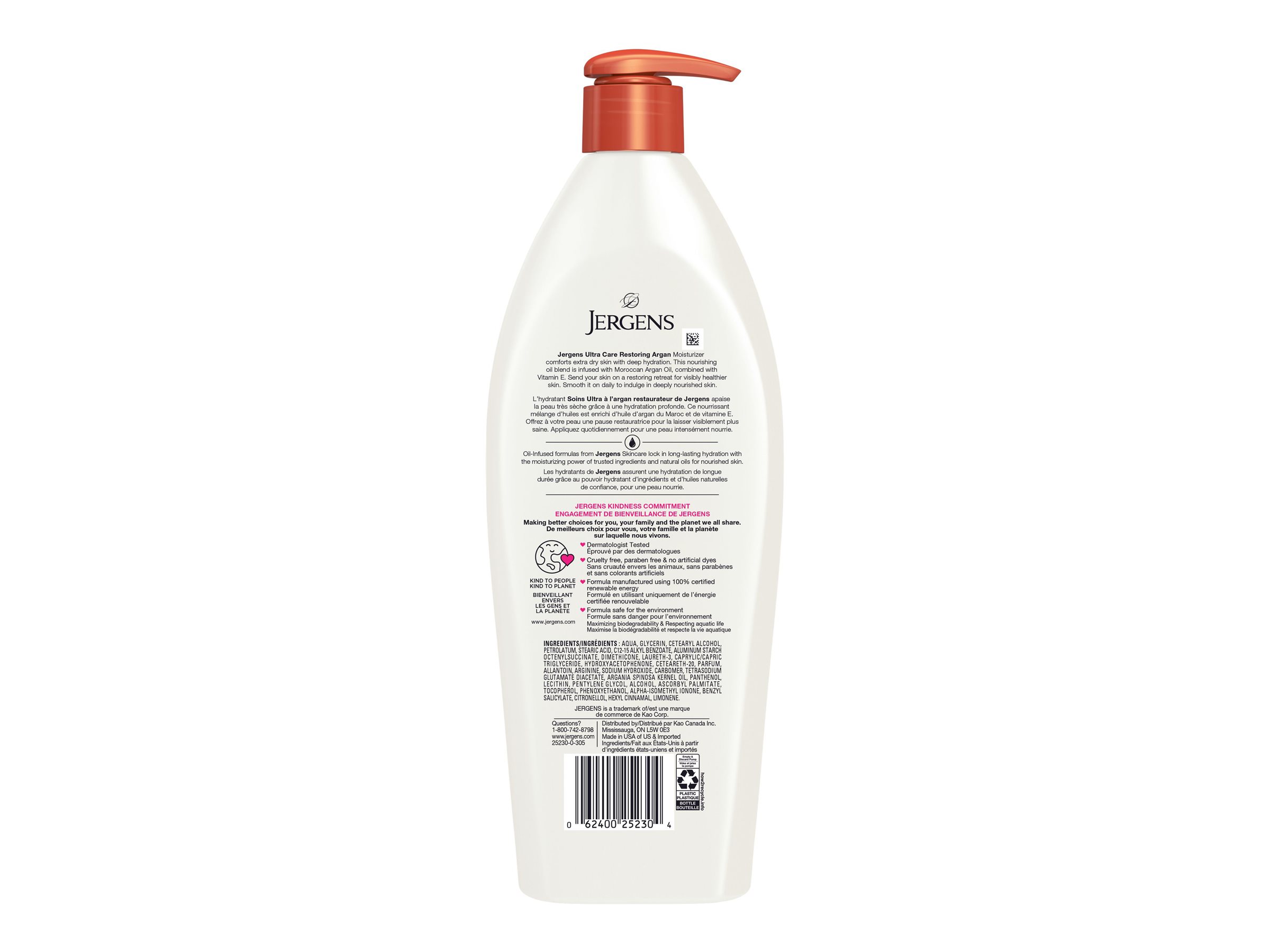 JERGENS LOTION U/CARE ARGAN 620ML