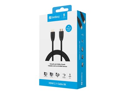 SANDBERG HDMI 2.1 Cable 8K 1m