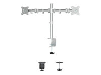 NEOMOUNTS Flat Desk Mount 2 screens Silv
