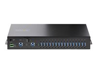 Startech 16-Port Industrial USB 3.0 Hub 5Gbps, Metal, DIN/Surface/Rack Mountable, ESD Protection, Terminal Block Power, up to