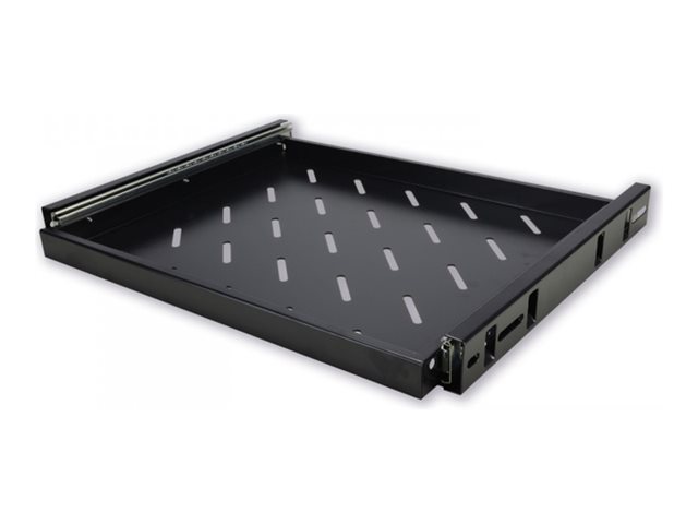 MCL 19p 1U black sliding tray for rac