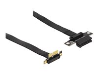 Delock Riser Card PCI Express x1 male 90° angled to x1 slot with cable 60 cm