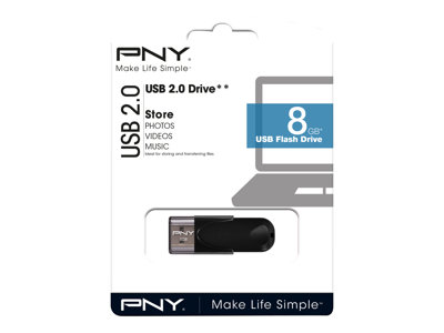 PNY FD8GBATT4-EF, Speicher USB-Sticks, PNY USB-Stick 4  (BILD2)