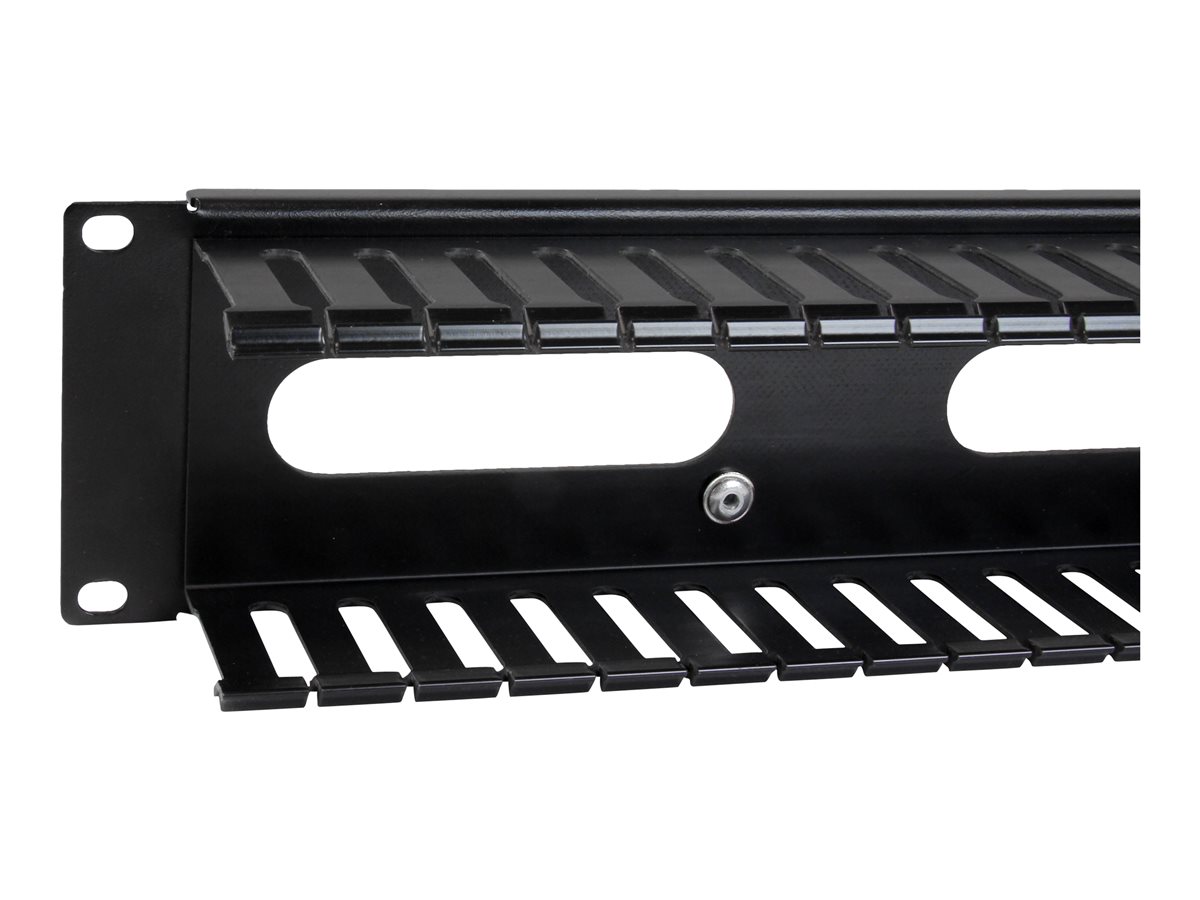 StarTech .com Panneau / Goulotte de gestion de câbles horizontal 2U pour rack de serveur