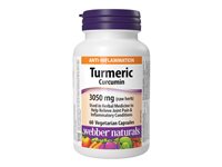 Webber Naturals Turmeric Curcumin Vegetarian Capsules - 3050mg - 60's