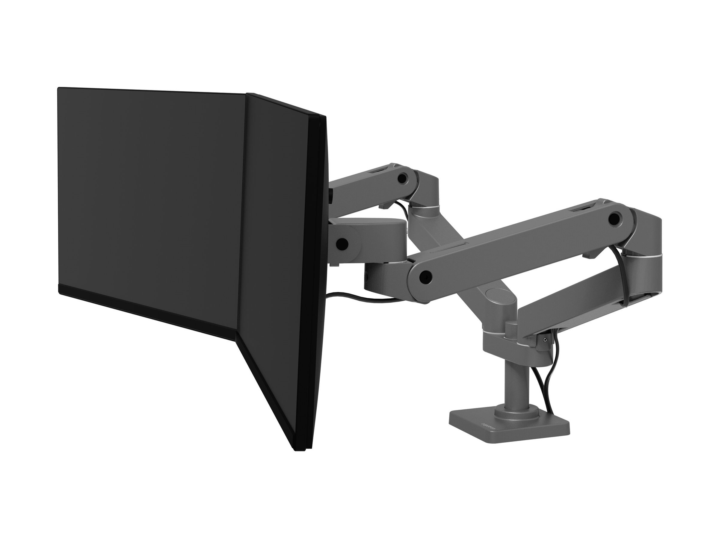 Ergotron LX Pro mounting kit modular for 2 LCD displays side-by-side dark Usage / lifestyle Back 72500