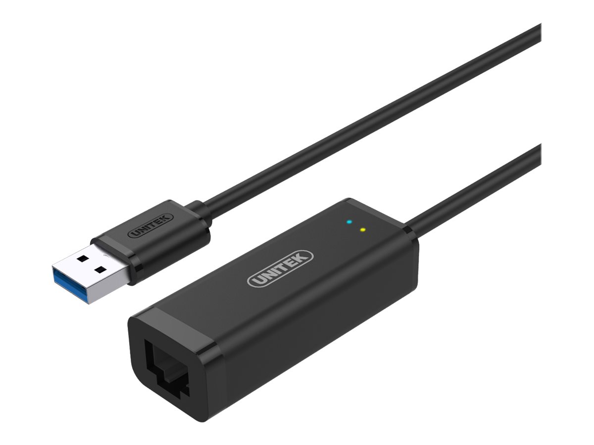 Unitek Y-3470 network adapter USB 3.0 Gigabit Ethernet x Product shot Right-angle 79850