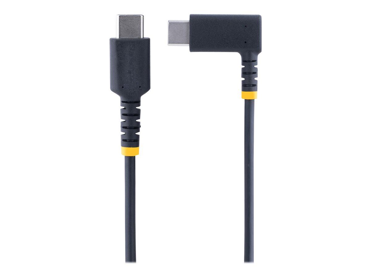 StarTech.com 3ft (1m) USB C Charging Cable Right Angle, 60W PD 3A, Heavy Duty Fast Charge USB-C Cable, USB 2.0 Type-C, Durable and Rugged Aramid Fiber, S20/iPad/Pixel - High Quality USB Charging Cord (R2CCR-1M-USB-CABLE) - USB kabel typ C - USB-C do USB-C - 1 m – foto 2