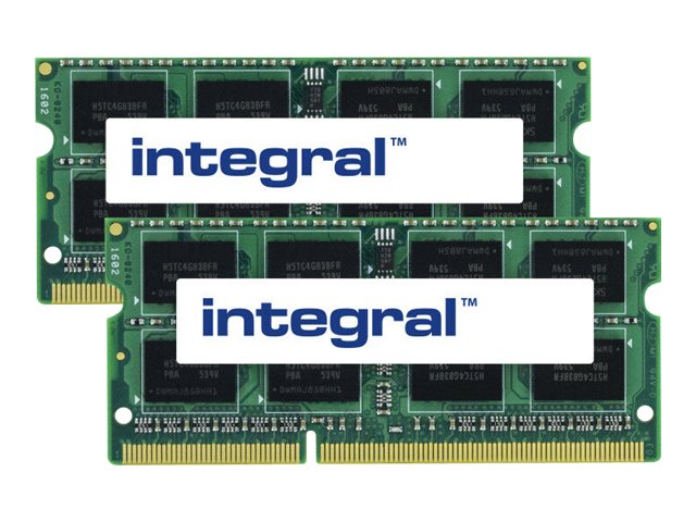 Image of Integral - DDR3 - kit - 16 GB: 2 x 8 GB - SO-DIMM 204-pin - 1600 MHz / PC3-12800 - unbuffered