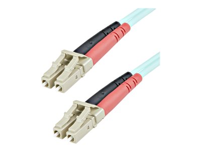StarTech.com 1m Fiber Optic Cable - 10 Gb Aqua - Multimode Duplex 50/125 - LSZH - LC/LC - OM3 - LC to LC Fiber Patch Ca…