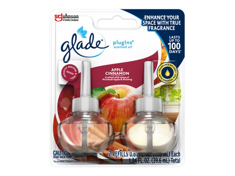 Glade PlugIns Air Freshener Refill - Apple Cinnamon - 2 x 19.8ml