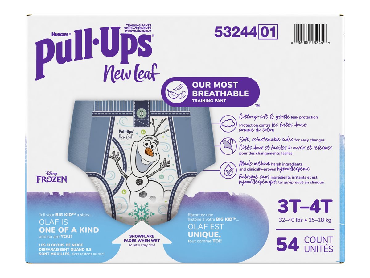Pull-Ups New Leaf Girls' Disney Frozen Potty Training Pants, 3T-4T ( lbs),  68 Ct 3T-4T