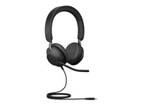 Jabra Evolve2 40 SE MS Stereo Kabling Headset Sort