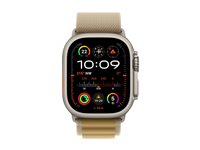 Apple Watch Ultra 2 - natural titanium - smart watch with Alpine Loop - tan - 64 GB