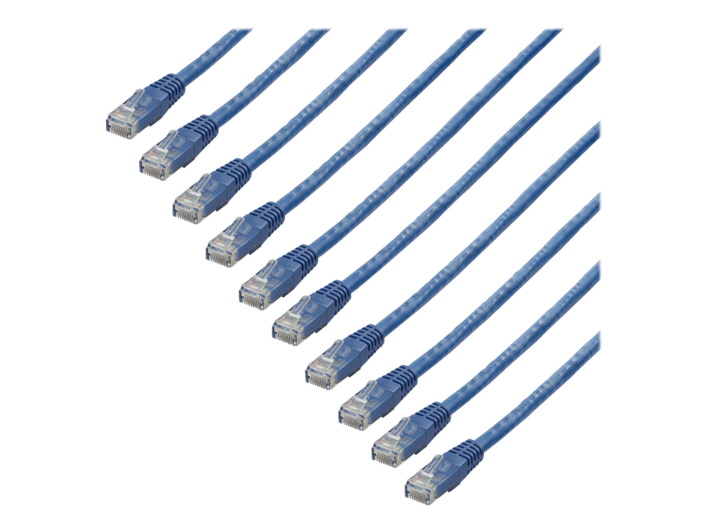 thumbnail image 2 of 35ft CAT6 Ethernet Cable - Purple Snagless Gigabit - 100W PoE UTP 6 2 of 14