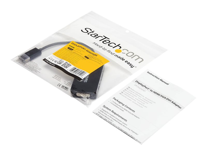 StarTech.com Adaptateur DisplayPort vers VGA DVI HDMI